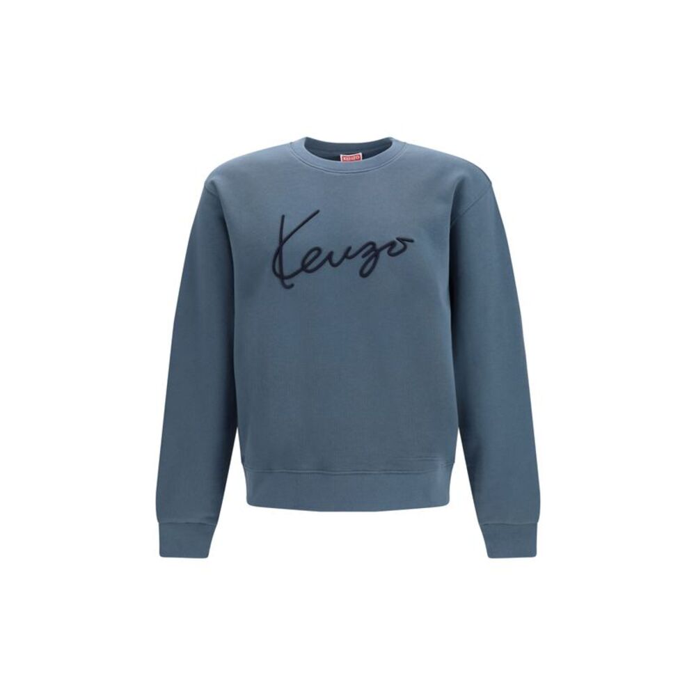 Kenzo Men Kenzo Signature Embroidered Cotton Sweatshirt